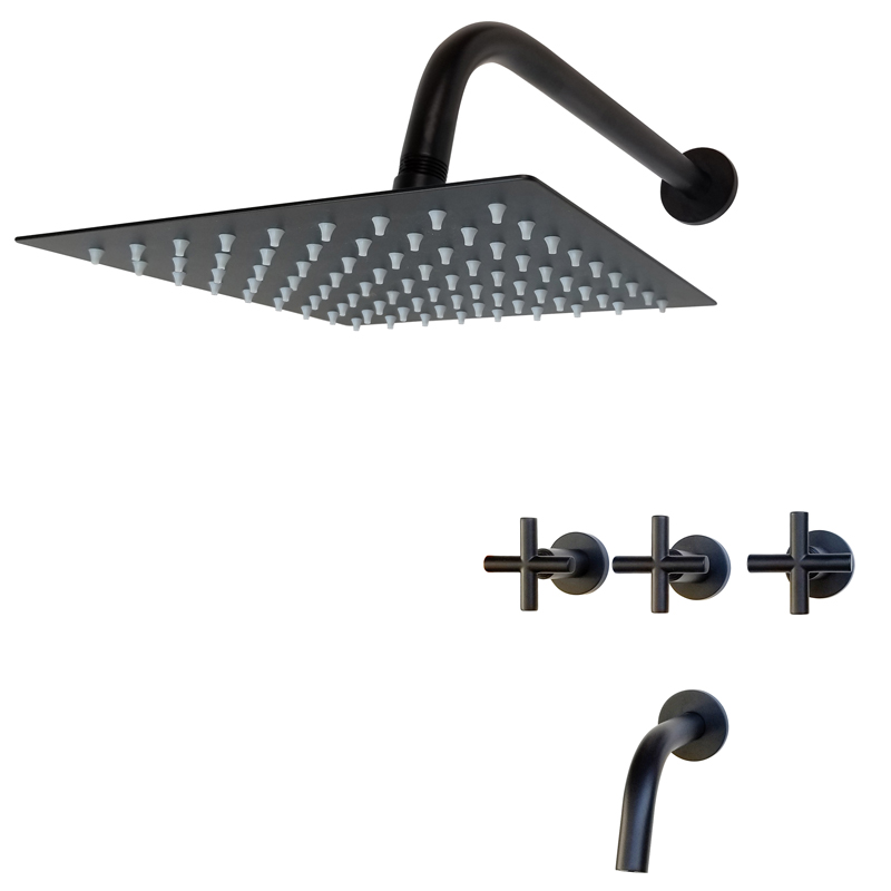 Ducha con transferencia Lamy Black