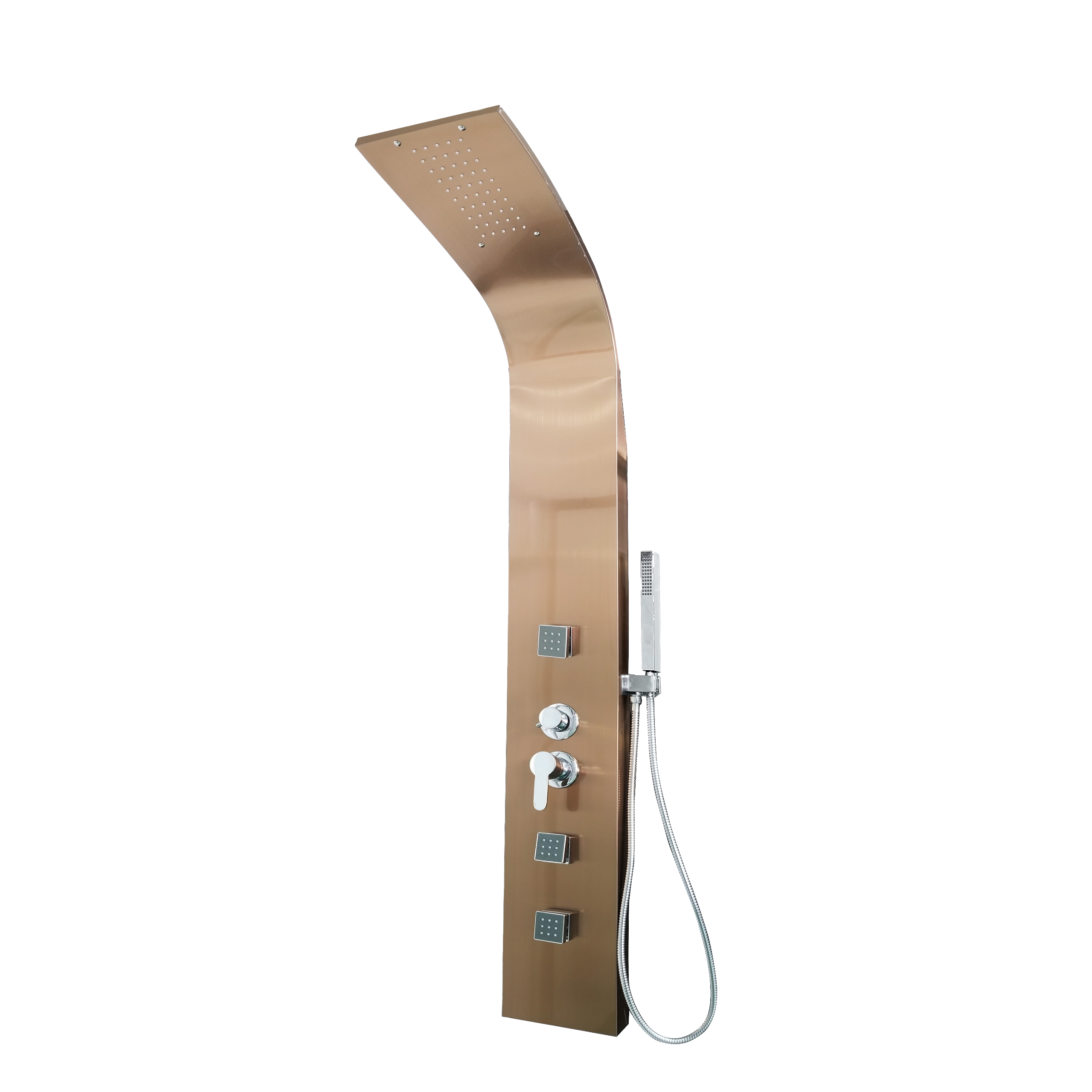 Panel de ducha Aquashower Curve rosegold