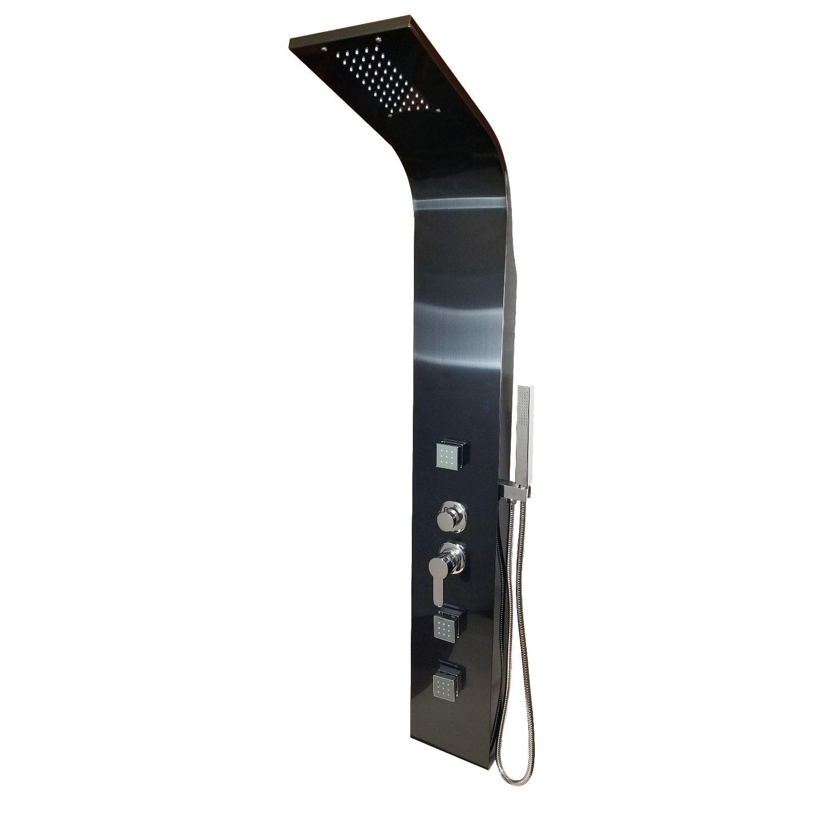 Panel de ducha Aquashower Curve black