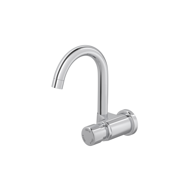 Lavatorio de pared temporizado Decamatic pico alto